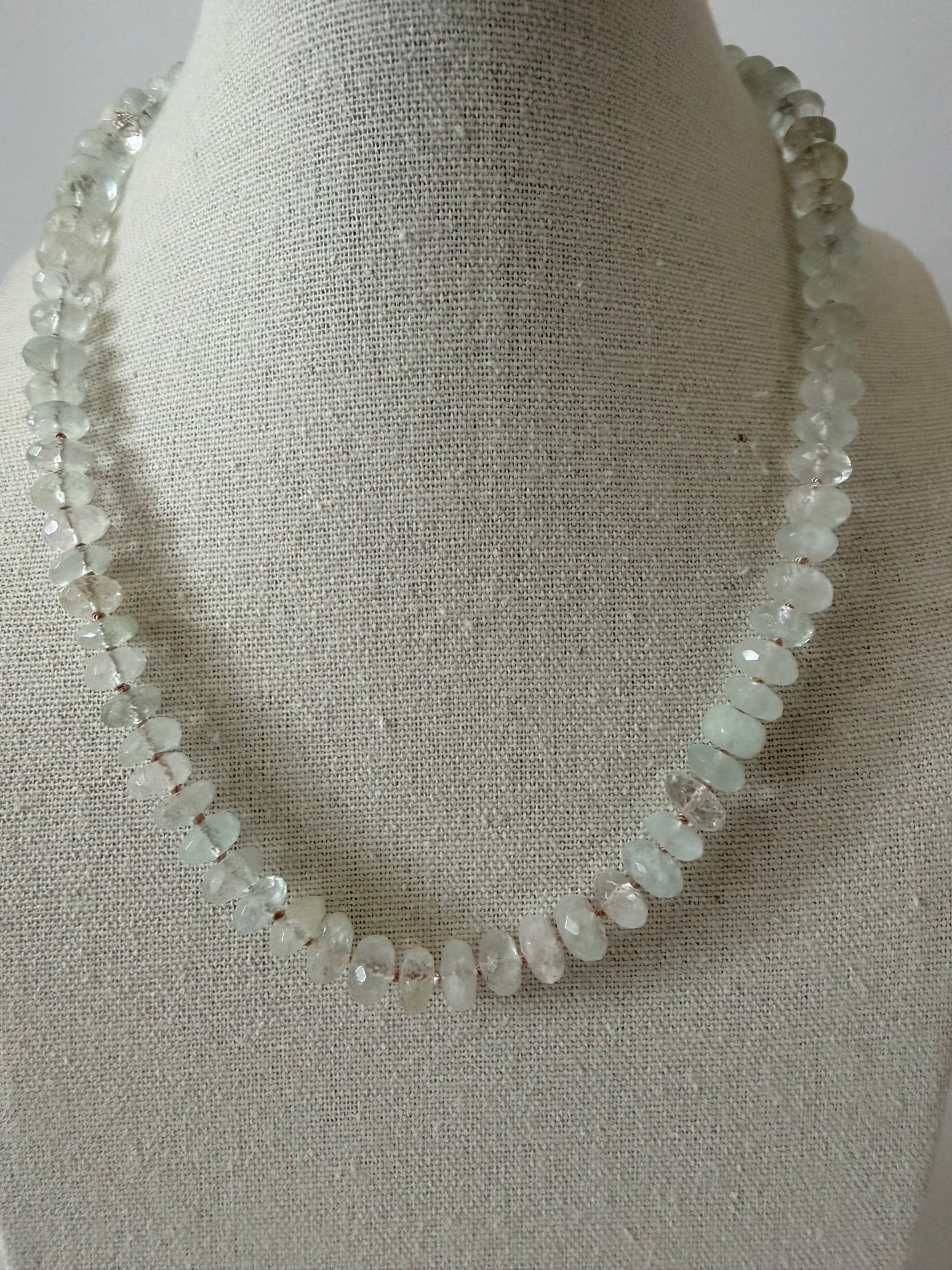 Aquamarine Silk-Knotted