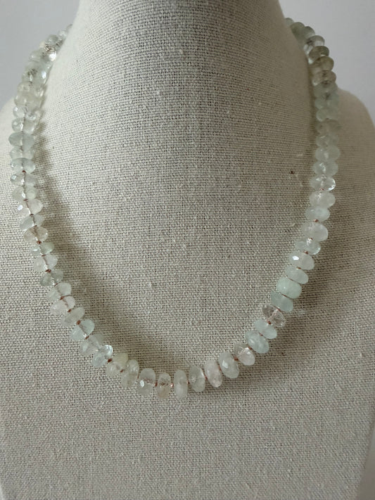 Aquamarine Silk-Knotted
